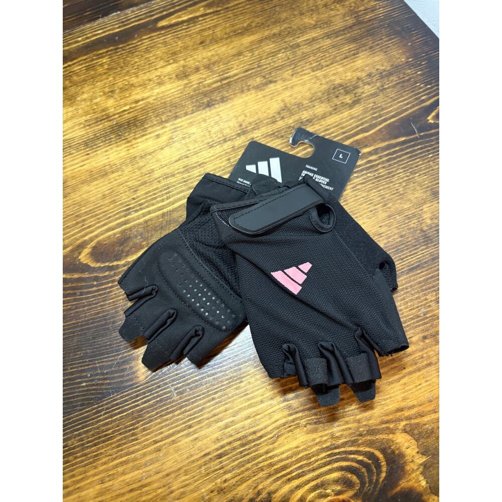 Adidas‎ Black And Pink Training Gloves Size Large